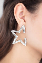 Load image into Gallery viewer, Paparazzi Star Player - White Earrings
