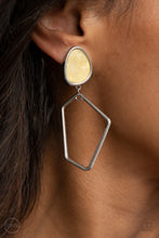 Load image into Gallery viewer, Paparazzi Retro Reverie - Yellow Earrings
