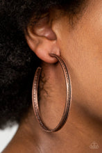 Load image into Gallery viewer, Paparazzi Midtown Marvel - Copper Earrings
