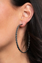 Load image into Gallery viewer, Paparazzi Infinite Twist - Black Earrings
