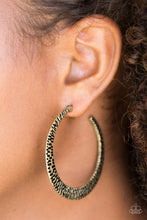 Load image into Gallery viewer, Paparazzi BEAST Friends Forever - Brass Earrings
