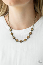 Load image into Gallery viewer, Paparazzi Starlit Socials - Brass Necklace
