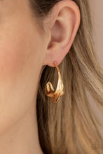 Load image into Gallery viewer, Paparazzi Modern Meltdown - Gold Earrings
