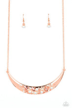 Load image into Gallery viewer, Paparazzi Bejeweled Baroness - Copper Necklace
