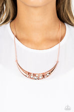 Load image into Gallery viewer, Paparazzi Bejeweled Baroness - Copper Necklace
