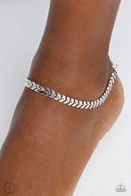 Load image into Gallery viewer, Paparazzi Point In Time - Silver Ankle Bracelet

