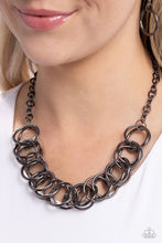 Load image into Gallery viewer, Paparazzi Heavy Metal Hero - Black Necklace

