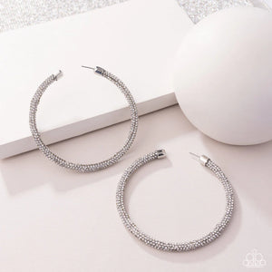 Paparazzi Classy Condition - White Earrings