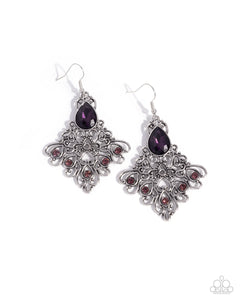 Paparazzi Lattice Legacy - Purple Earrings