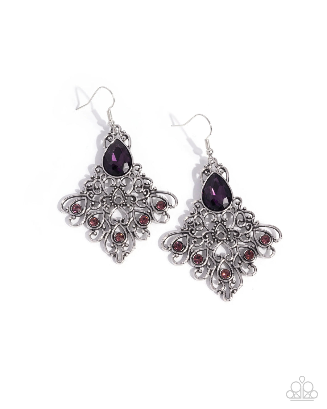 Paparazzi Lattice Legacy - Purple Earrings