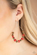 Load image into Gallery viewer, Paparazzi Forestry Fashion - Red Earrings
