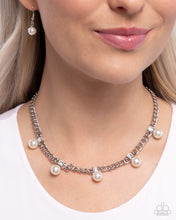 Load image into Gallery viewer, Paparazzi Pearl Pedestal - White Necklace

