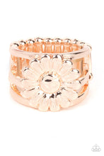 Load image into Gallery viewer, Paparazzi Roadside Daisies - Rose Gold Ring
