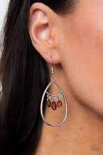 Load image into Gallery viewer, Paparazzi Shimmer Advisory - Brown Earrings
