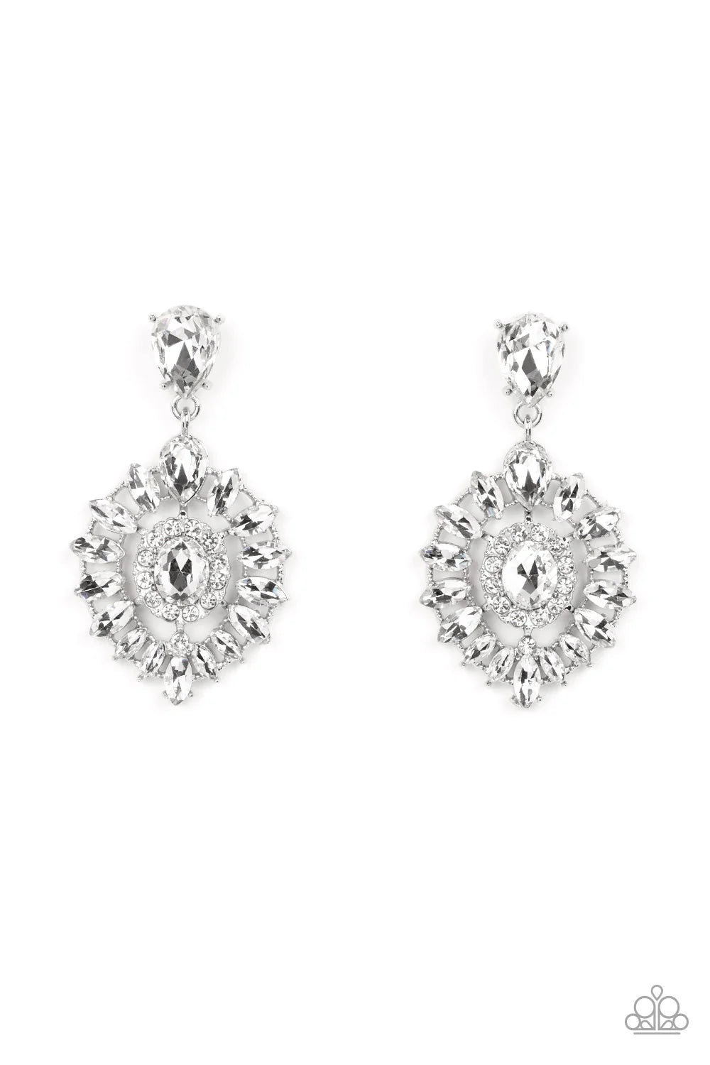 Paparazzi My Good LUXE Charm - White Earrings