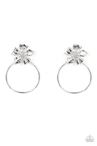 Paparazzi Buttercup Bliss - Silver Earrings