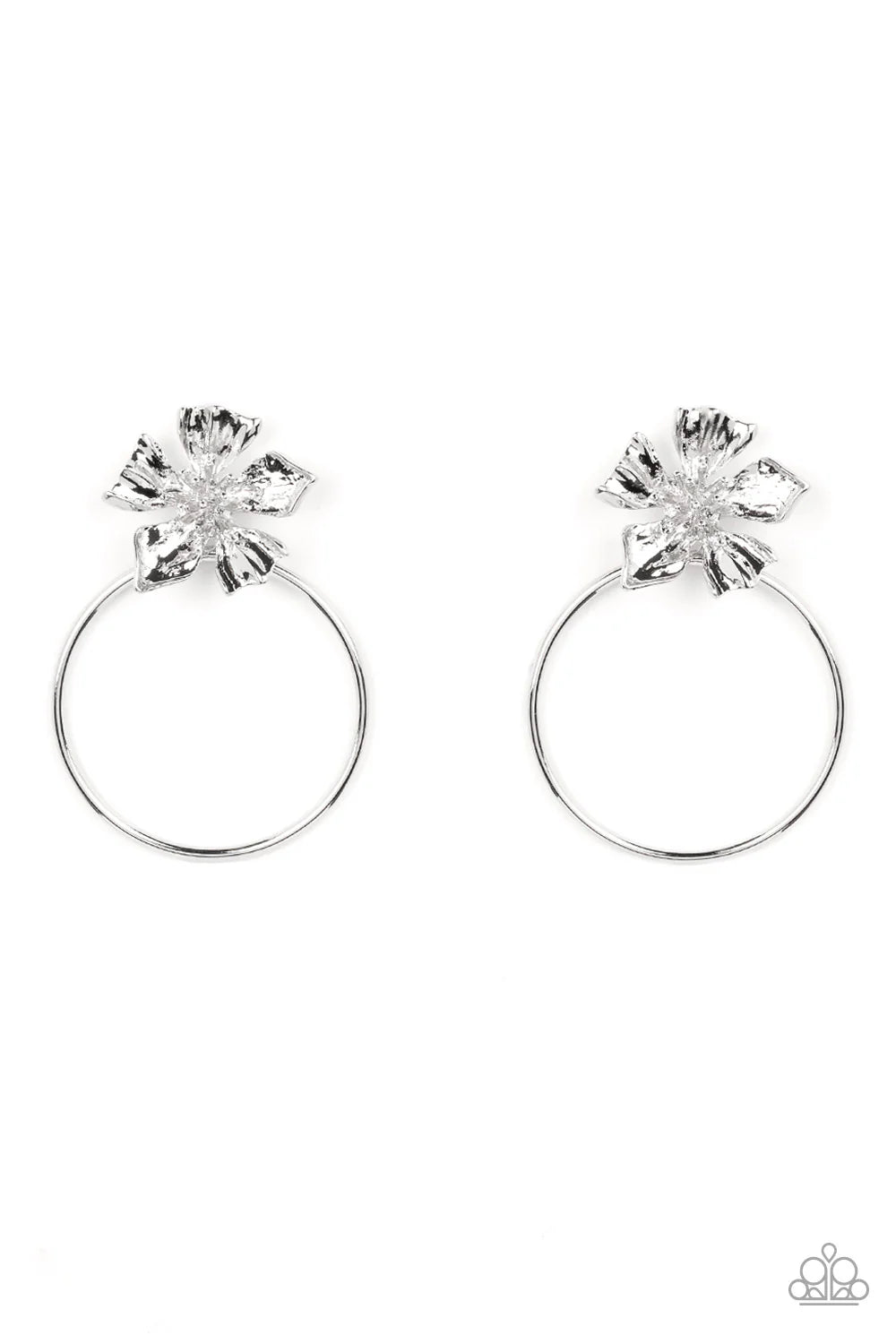 Paparazzi Buttercup Bliss - Silver Earrings