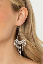 Load image into Gallery viewer, Paparazzi Commanding Candescence - White Earrings
