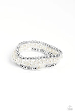 Load image into Gallery viewer, Paparazzi Effulgent Exchange - White Bracelet
