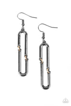 Load image into Gallery viewer, Paparazzi Linked And Synced - Black Earrings
