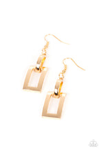 Load image into Gallery viewer, Paparazzi Blazing Buckles - Gold Earrings
