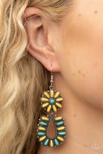 Load image into Gallery viewer, Paparazzi Badlands Eden - Yellow Earrings
