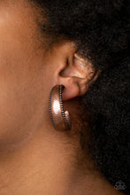 Load image into Gallery viewer, Paparazzi Burnished Benevolence - Copper Earrings
