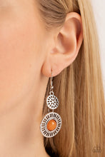 Load image into Gallery viewer, Paparazzi Ocean Orchard - Orange Earrings
