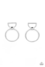 Load image into Gallery viewer, Paparazzi CONTOUR Guide - Silver Earrings
