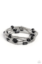 Load image into Gallery viewer, Paparazzi Geometric Guru - Black Bracelet
