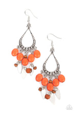 Load image into Gallery viewer, Paparazzi Adobe Air - Orange Earrings
