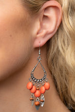 Load image into Gallery viewer, Paparazzi Adobe Air - Orange Earrings

