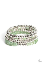 Load image into Gallery viewer, Paparazzi Pristine Pixie Dust - Green Bracelet
