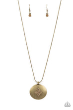 Load image into Gallery viewer, Paparazzi Center Of The Cosmos - Brass Necklace
