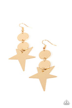 Load image into Gallery viewer, Paparazzi Star Bizarre - Gold Earrings
