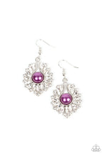 Load image into Gallery viewer, Paparazzi Crowns Required - Purple Earrings
