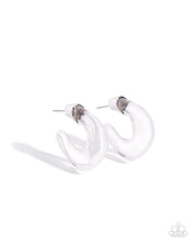 Load image into Gallery viewer, Paparazzi Clear Charm - White Earrings
