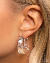 Load image into Gallery viewer, Paparazzi Clear Charm - White Earrings
