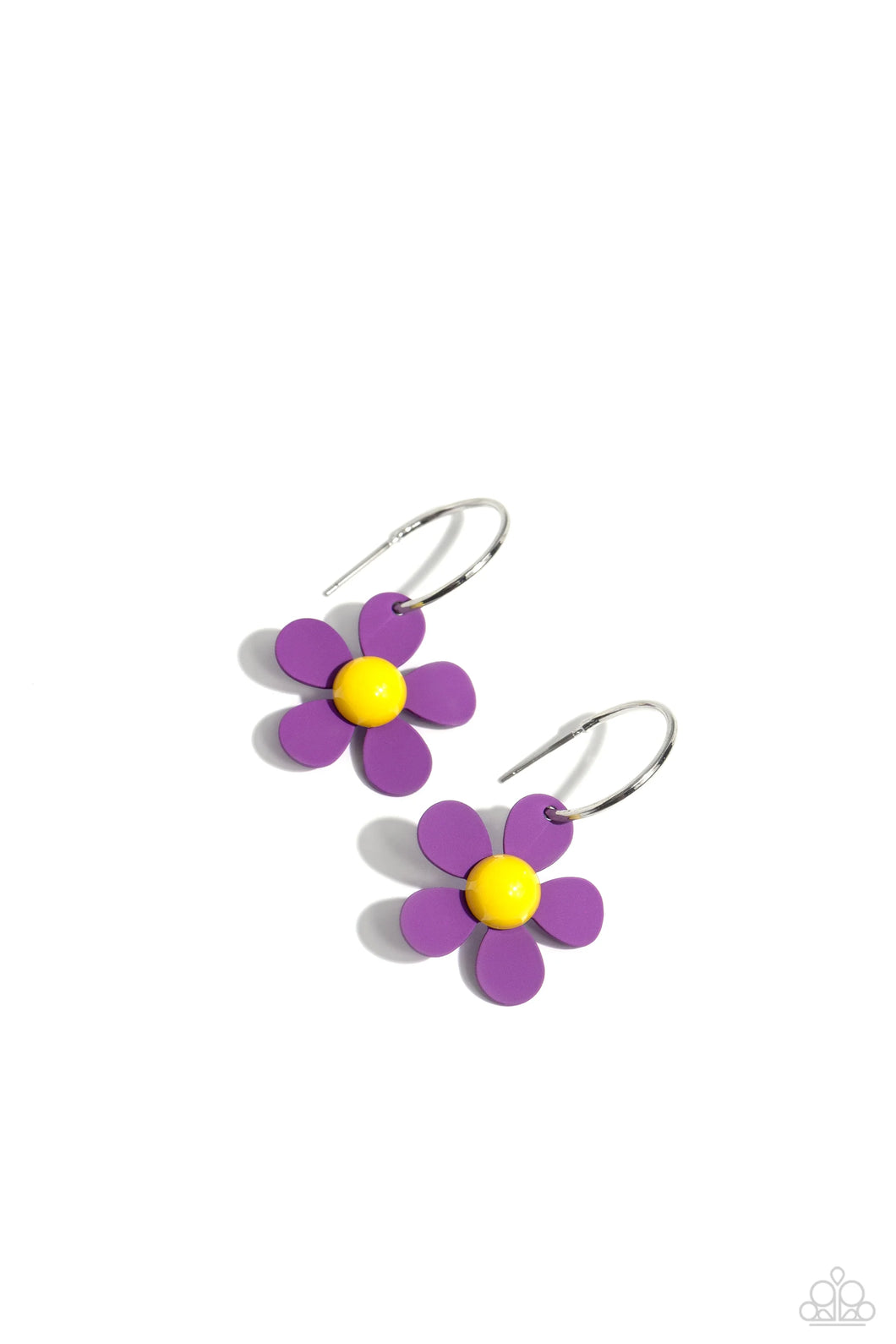 Paparazzi More Flower To You - Purple Earrings