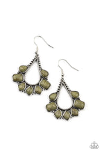 Load image into Gallery viewer, Paparazzi Mesa Trek - Green Earrings

