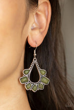 Load image into Gallery viewer, Paparazzi Mesa Trek - Green Earrings
