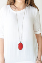 Load image into Gallery viewer, Paparazzi Stone Stampede - Red Necklace
