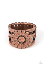 Load image into Gallery viewer, Paparazzi Roadside Daisies - Copper Ring
