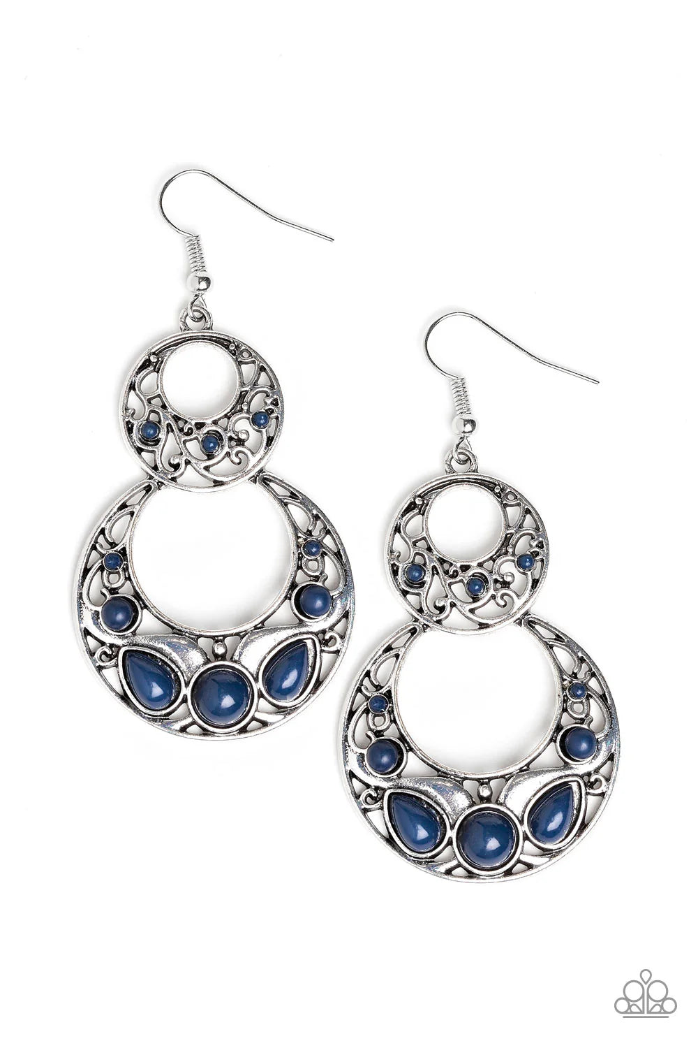 Paparazzi Coast Whimsical - Blue Earrings