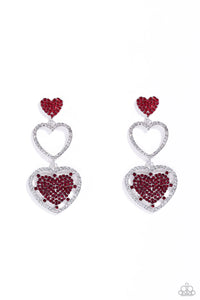 Paparazzi Couples Celebration - Red Earrings