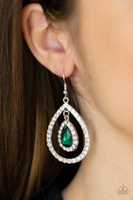Load image into Gallery viewer, Paparazzi Blushing Bride - Green Earrings
