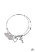 Load image into Gallery viewer, Paparazzi Making It INITIAL T - Silver Bracelet
