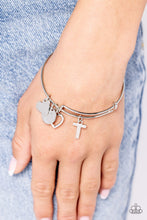 Load image into Gallery viewer, Paparazzi Making It INITIAL T - Silver Bracelet
