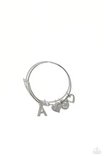 Load image into Gallery viewer, Paparazzi Making It INITIAL A - Silver Bracelet
