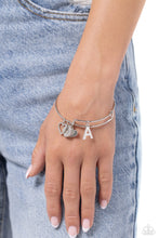 Load image into Gallery viewer, Paparazzi Making It INITIAL A - Silver Bracelet
